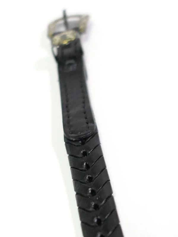 Twister 0201601 3/8" Laced Smooth Tabs Hatband Black - Image 2