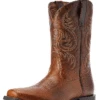 Ariat 10042399 Mens Sport Boss Man Western Boot Rich Cognac