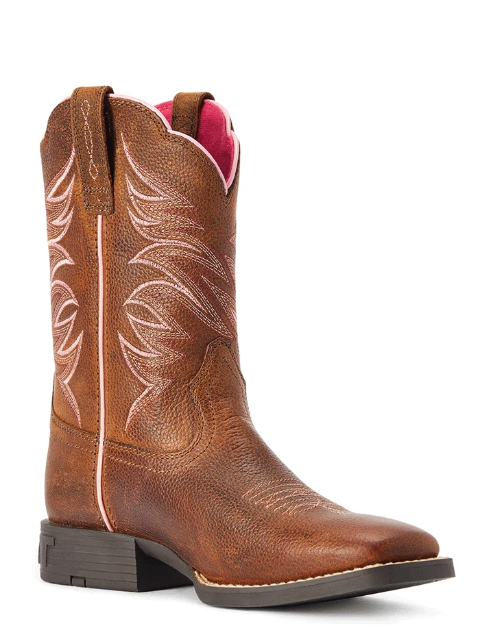Ariat 10042413 Kids Firecatcher Western Boot Rowdy Brown - Image 5