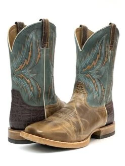Ariat 10021679 Mens Arena Rebound Western Boot Dusted Wheat Blue