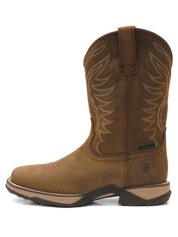 Ariat 10029528 Womens Anthem H2O Waterproof Square Toe Boot Distressed Brown - Image 4