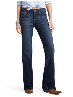 Ariat 10039598 Womens Trouser Perfect Rise London Wide Leg Jean - Rascal