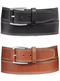 Brighton M21833 M21834 Mens San Remo Leather Belt Black And Brown