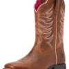 Ariat 10042413 Kids Firecatcher Western Boot Rowdy Brown