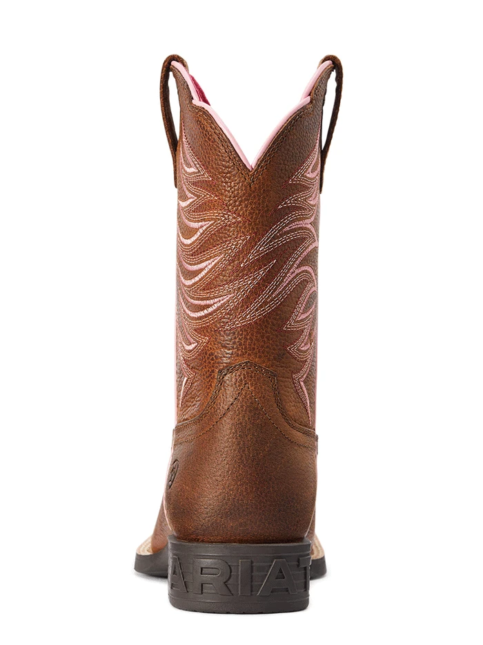 Ariat 10042413 Kids Firecatcher Western Boot Rowdy Brown - Image 4