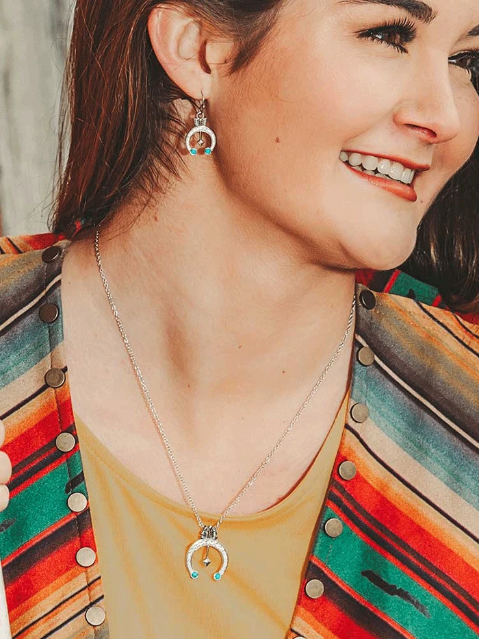 Montana Silversmiths NC5247 Womens Creating Your Luck Blossom Necklace Silver - Image 3