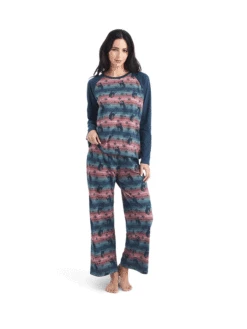 Ariat 10042606 Womens Long Sleeve Pajama Set Bucking Serape