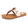 Yellow Box 52482 Womens Dolorez Flip Flop Sandals Cow White - 11