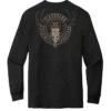 FloGrown FGM-3102 Deer Skull Badge Long Sleeve Tee Black