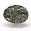 Colorado Silver Star 5971-P Eagle Head Indian Belt Buckle Pewter
