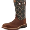 Twisted X MXBN002 Mens Nano Toe Western Work Boot Mocha And Slate - 12.5