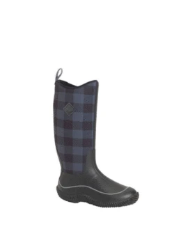 Muck Boot Company Muck HAW-1PLD Womens Hale Boot Black/Grey Plaid