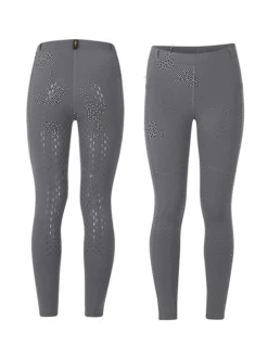 Kerrits 60524-SHDW Kids Ice Fil Performance Riding Tight Shadow Grey