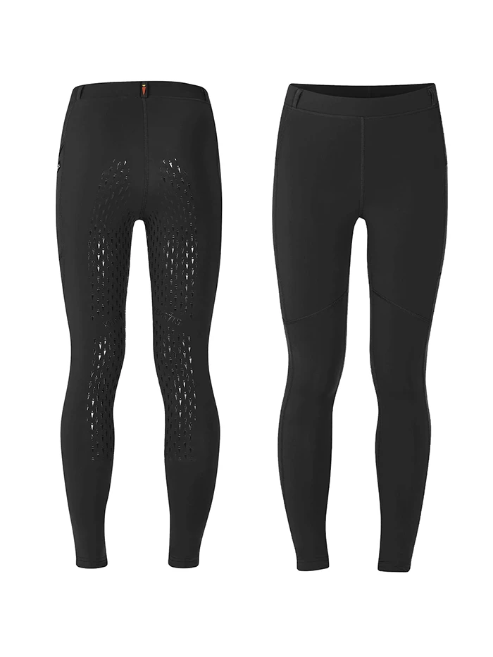 Kerrits 60524-BLK Kids Ice Fil Performance Riding Tight Black