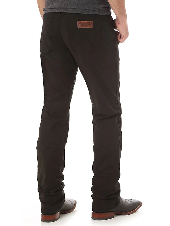 Wrangler 88MWZBK Mens Retro Slim Fit Straight Leg Jean Black - Image 2
