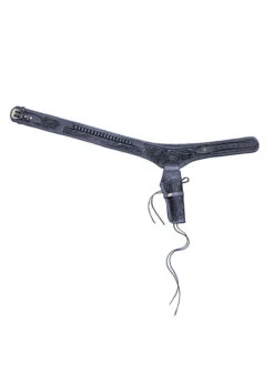 Western Express GB-45BLK Tooled Leather Single Holster Belt Black