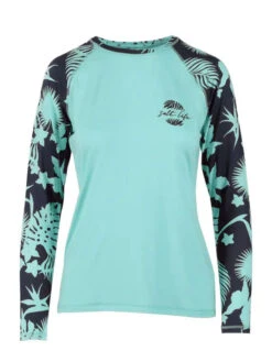 Salt Life SLJ6052 Womens Escapism Long Sleeve Performance Tee Light Aruba Heather