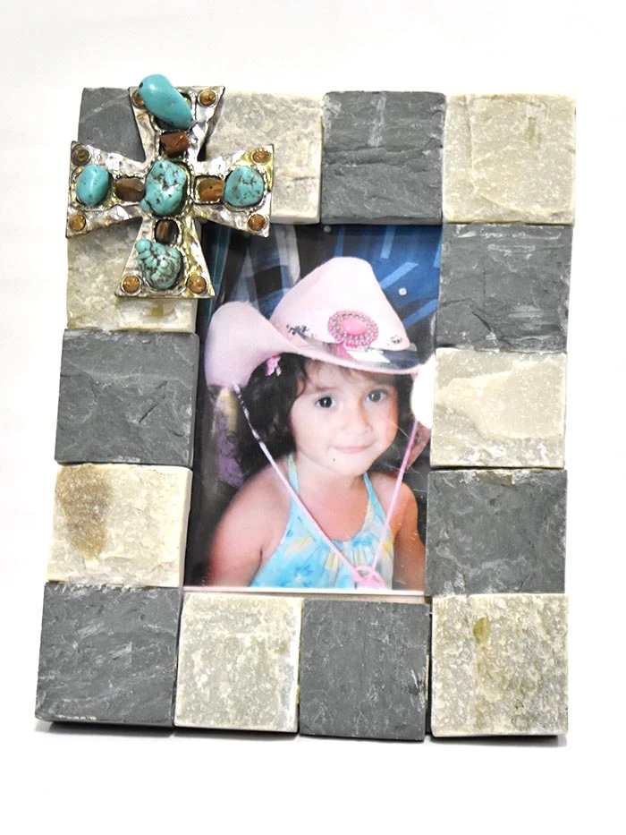 Western Moments Marble Accent 4X6 Photo Frame 94107