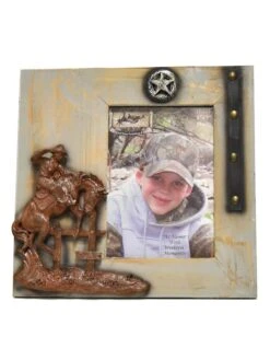 Western Moments 5x7 Wooden Rodeo Photo Frame 94364