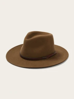 Stetson TWBOZE-8130C7 Bozeman Outdoor Crushable Felt Hat Light Brown