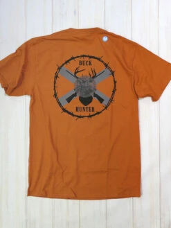 JC Western 9PC61SS-TXO Mens Buck Hunter Short Sleeve Tee Texas Orange