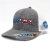 Ariat A300009406 Mens Flag Embroidery Trucker Mesh Back Cap 2-Tone