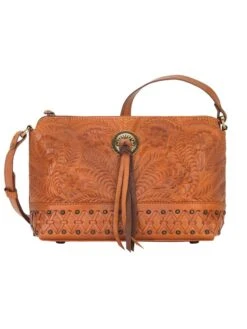 American West Ladies Dove Canyon Crossbody Bag 1615258 Tan