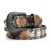 Angel Ranch D140000902 Womens Python Studs Edge Western Belt Multi