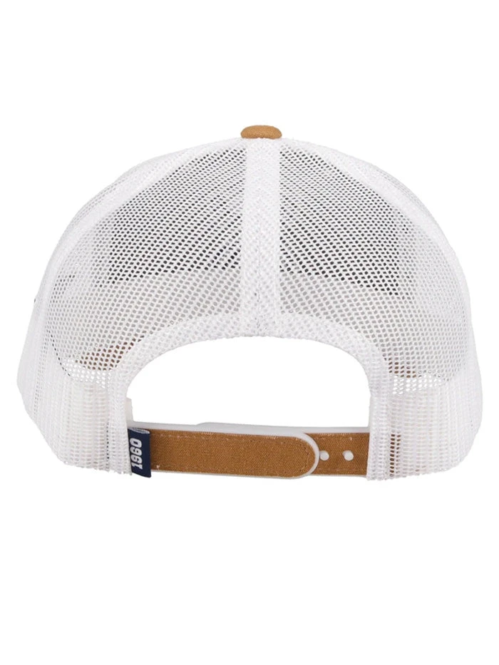 Hooey 7089TTNWH 6 Panel Dallas Cowboys Trucker Cap With Logo Tan White - Image 2