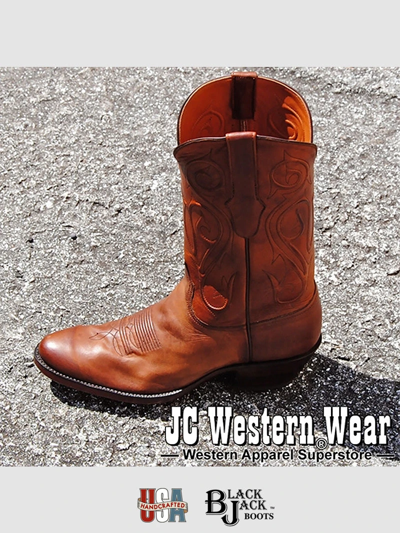 Black Jack BP405-64 Burnished Peanut Ranch Hand Western Boots - Image 2