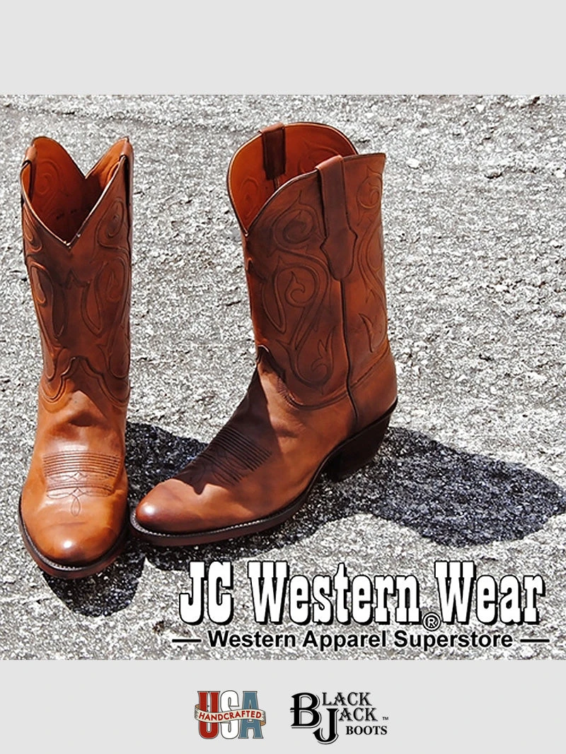 Black Jack BP405-64 Burnished Peanut Ranch Hand Western Boots