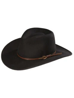 Stetson TWBOZE-813007 Bozeman Outdoor Crushable Felt Hat Black