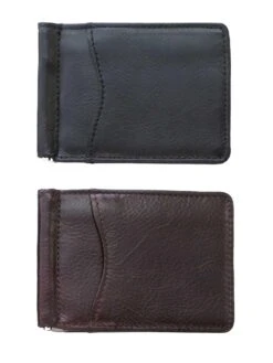 Brighton E70113 E70118 Carnegie Moneyclip Leather Wallets Black Or Brown