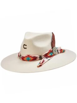Charlie 1 Horse CWNVJO-403628 Wanted Collection Navajo Felt Hat Ivory