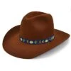 Charlie 1 Horse Womens Stick Em Up Felt Hat CWSTEM-213401 Cognac