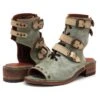 Corral F1189 Ladies Western Moss Lace And Straps Sandal Distressed Green