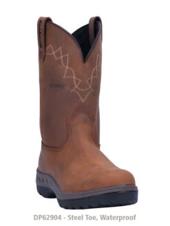 Dan Post DP62904 Mens Cummings Waterproof Steel Toe Work Boot Tan - B
