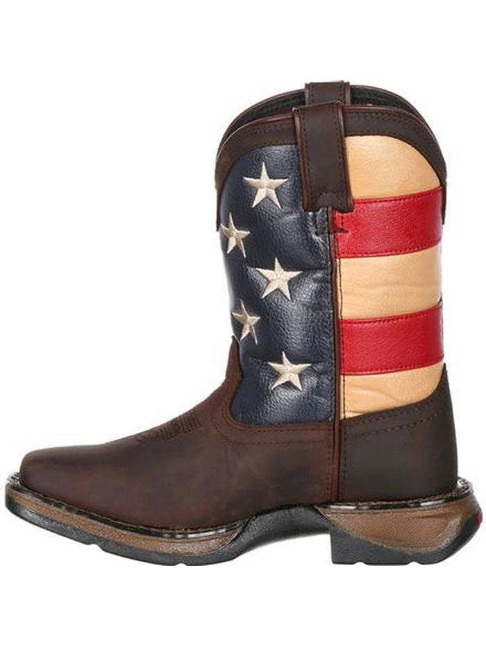 Durango DBT0159 DBT0160 Kids American Flag Lil' Rebel Cowboy Boot - Image 2