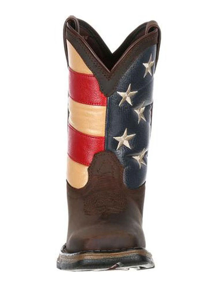 Durango DBT0159 DBT0160 Kids American Flag Lil' Rebel Cowboy Boot - Image 3