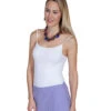 Scully HC84 Womens Seamless Camisole White Ivory Black