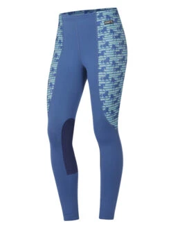 Kerrits 60500 Kids Performance Knee Patch Tight Harbor Striped Horse - D