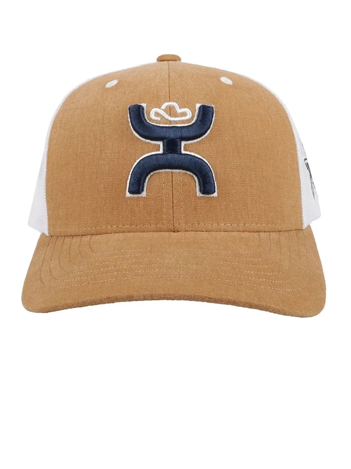 Hooey 7089TTNWH 6 Panel Dallas Cowboys Trucker Cap With Logo Tan White - Image 3