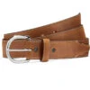 Justin 53709 Classic Western Leather Belt Brown