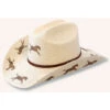 SunBody HGKC-RH2 Kids Cattleman Running Horses Straw Hat Natural