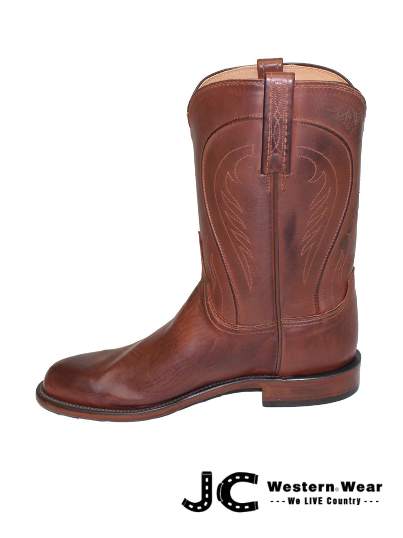 Lucchese HL3504.RR Mens Heritage Boots Ranchhand Tan Burnished -D - Image 5