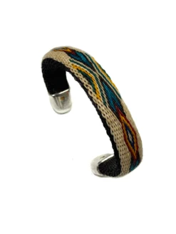 Fashionwest HH83H-8 Horsehair Hitched Cuff Bracelet Tan