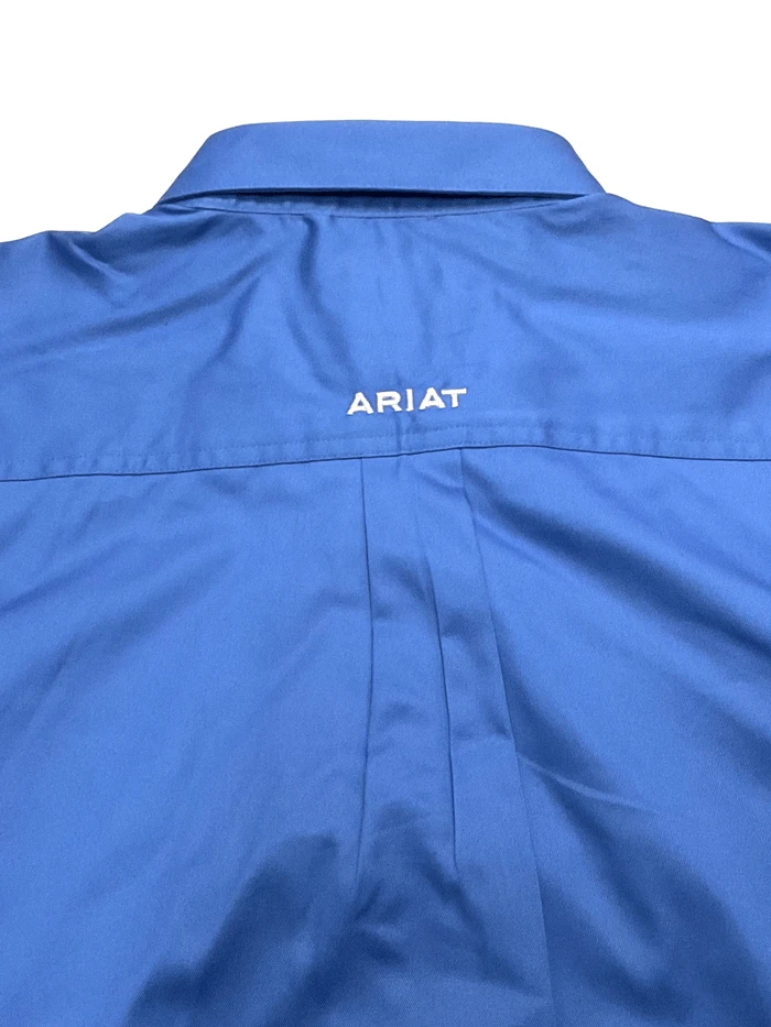 Ariat 10036179 Mens Team Logo Twill Classic Fit Shirt Sea Scape - Image 3
