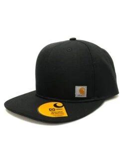 Carhartt 101604-001 Firm Duck Flat Brim Cap Black