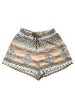 Rock & Roll Denim RAWB68R1E8 Womens Shorts Brown Aztec