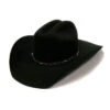 Justin JF0242BKJR40 Youth 2X Blackhills Felt Hat Black